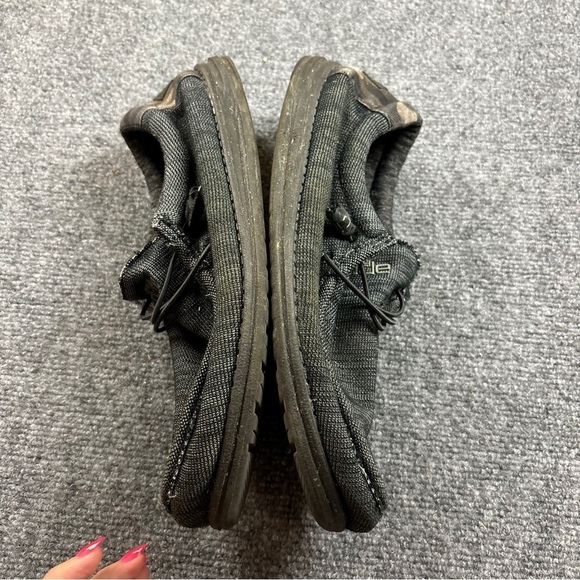 HEY DUDE Mens Wally Stretch Canvas Shoe Midnight Bunker Slip On size: 13 - Picture 5 of 9